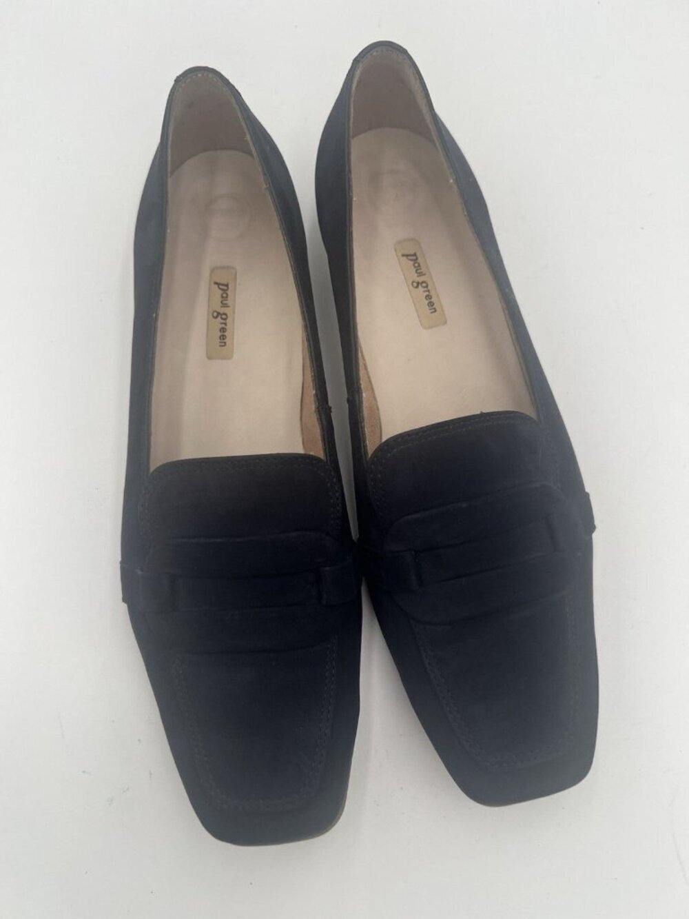 Paul Green Ramona Loafers 10 Navy Suede Slip On Flats Austria Soft Leather EUC - Picture 2 of 16